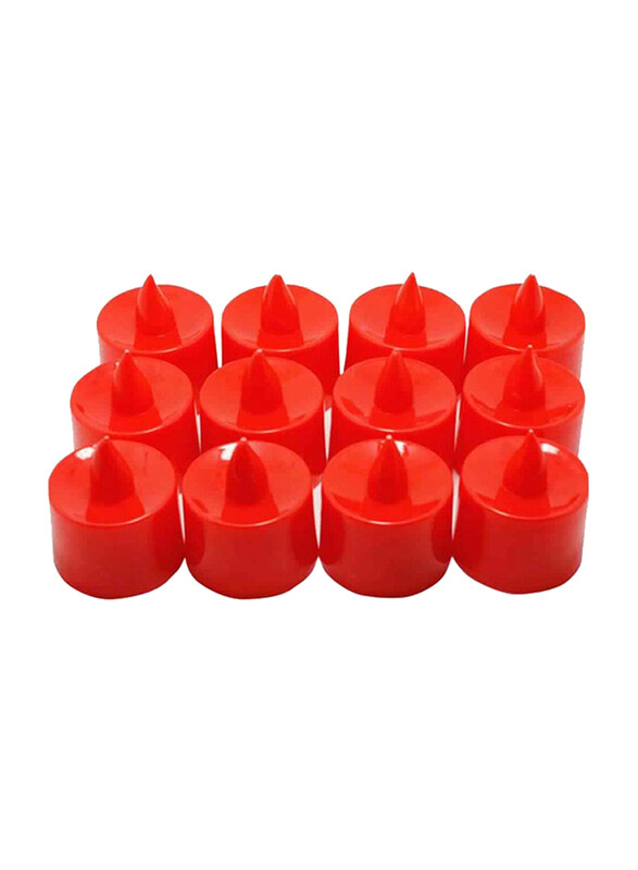 

Generic LED Flameless Tea Light Candle Set, 12-Piece, Red