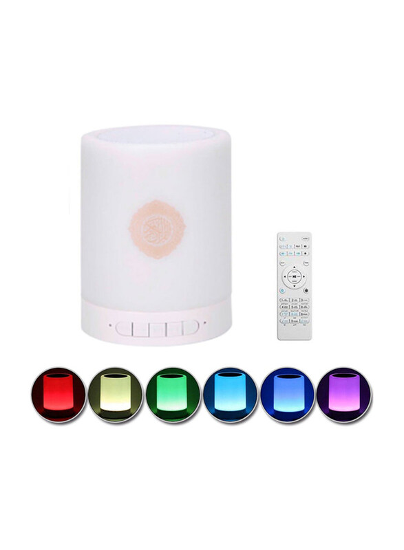 

Generic Colourful LED Light Bluetooth Speaker with Remote Control, White