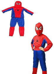 Superhero Spiderman Breathable Comfortable Themed Party Fancy Dress Cosplay Costume, Small, Red/Blue