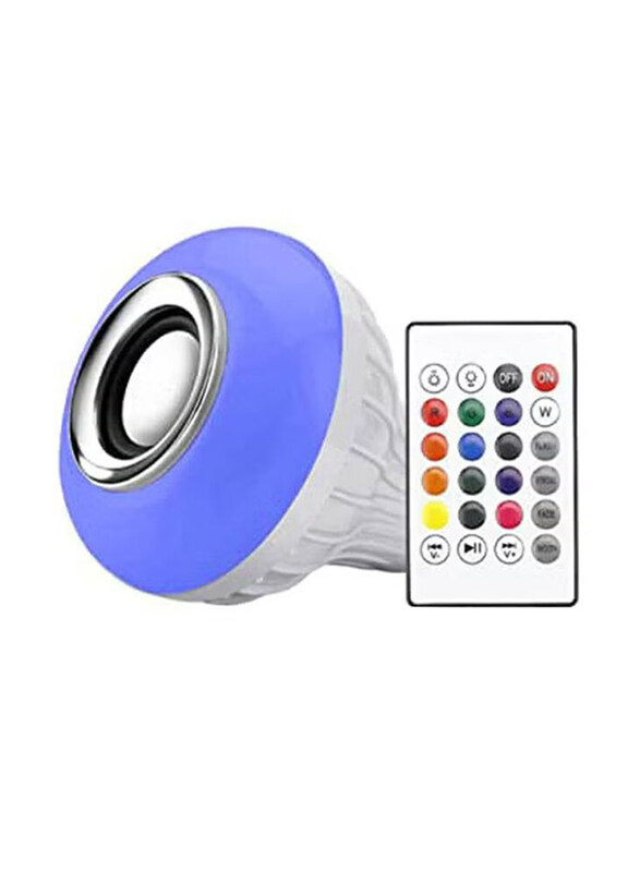 

Generic 12W Music LED Light Bulb with 4.0 Bluetooth Speaker RGB Changing, White
