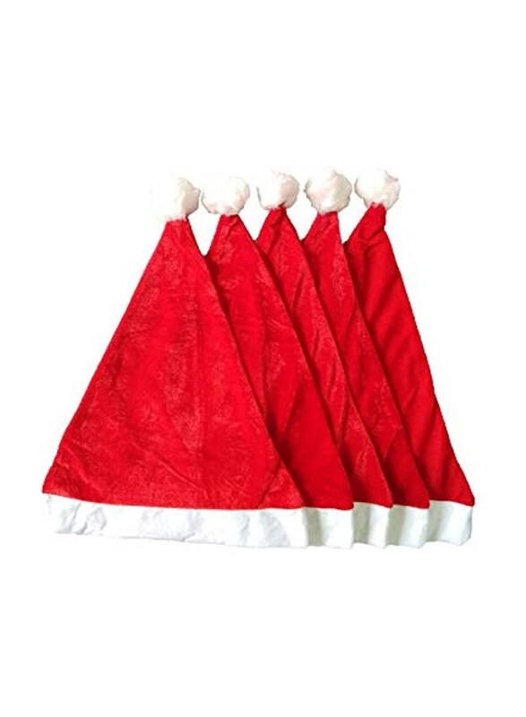 

Generic 5-Piece 9 x 8 x 4"Santa Caps, Red