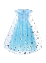 130cm Snow Queen Costume Dress with Accessory Set, Blue