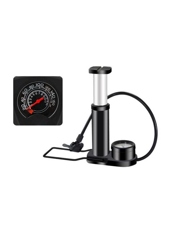 

Generic Mini Tire Inflator Air Pump with Barometer, JY7498400, Multicolour