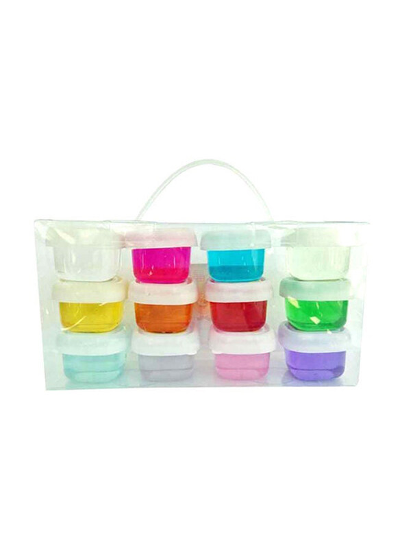 

Generic Crystal Soft Clay & Slime Jelly Putty Set, 12 Pieces, Multicolour