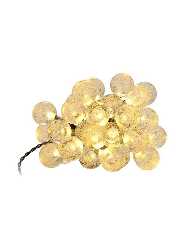 

Tomshine 6.3-Meter Solar Powered Crystal Ball String Light, Yellow