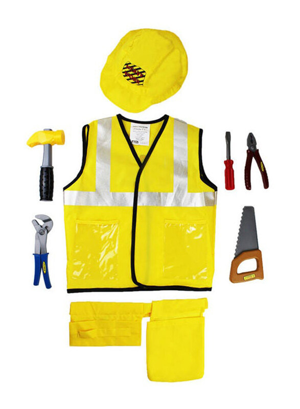 

Generic Construction Worker Costume Role Play Set, Yellow
