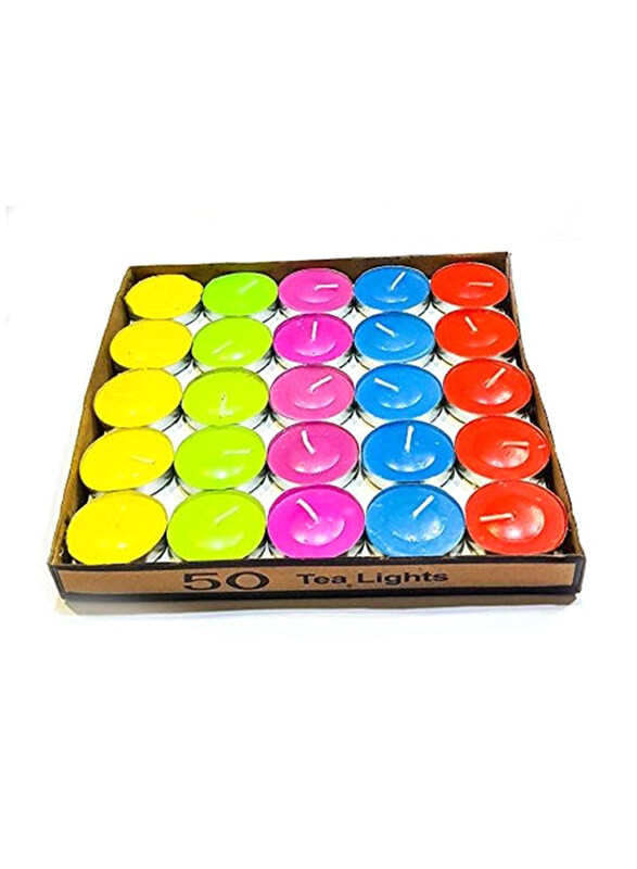 

Generic 50-Piece Aroma Scented Tealight Candles, Multicolour