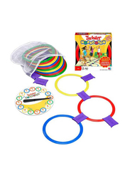 Twister Hopscotch Active Indoor Play with Rings and Spinner Party Board Game for Kids, Ages 6+, Multicolour