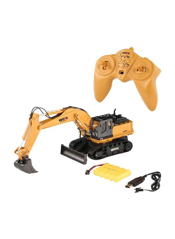 Happy Toys 11ch Electronic Excavator Heavy Machinery Remote Control Car Truck, 1550, Ages 12+