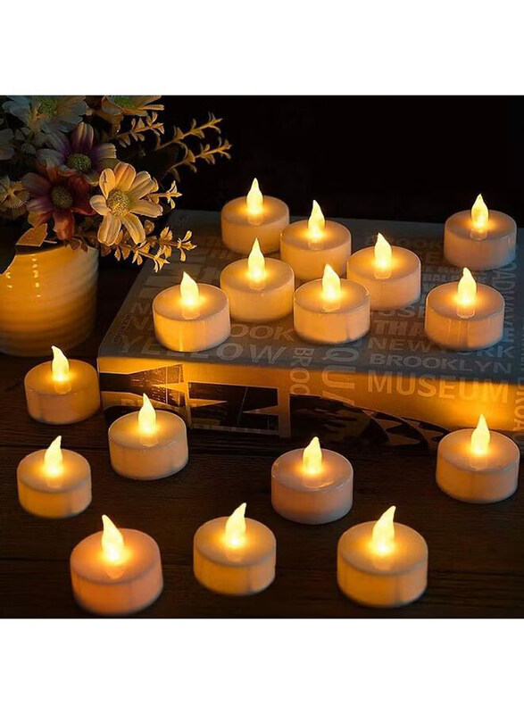 

Generic LED Tea Light Candle Set, 24-Piece, White