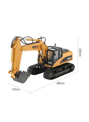 Happy Toys 11ch Electronic Excavator Heavy Machinery Remote Control Car Truck, 1550, Ages 12+