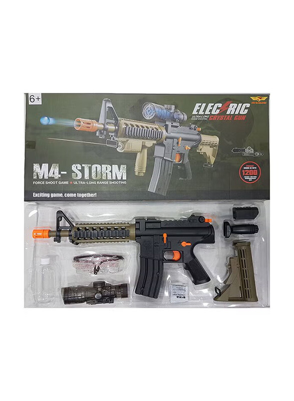 

Electric Crystal Gun M4 Storm 3340 Electric Water Bullet Gun, Ages 6+