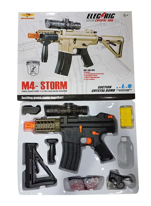 

Electric Crystal Gun M4 Storm 3341-3 Electric Water Bullet Gun, Ages 6+