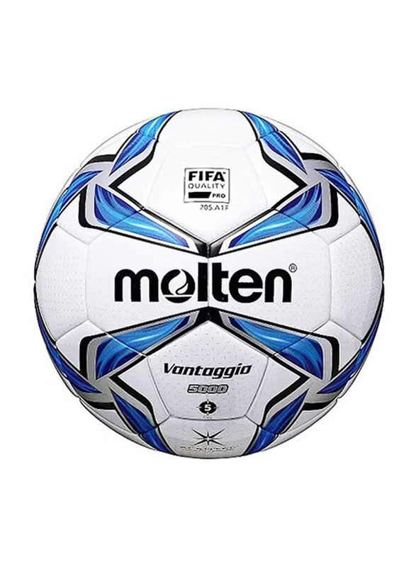 

Molten Size-5 Vantaggio Football, White/Blue