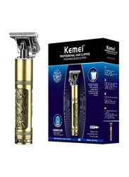 Kemei Professional Hair And Beard Metal Trimmer, KM-1974c, Gold