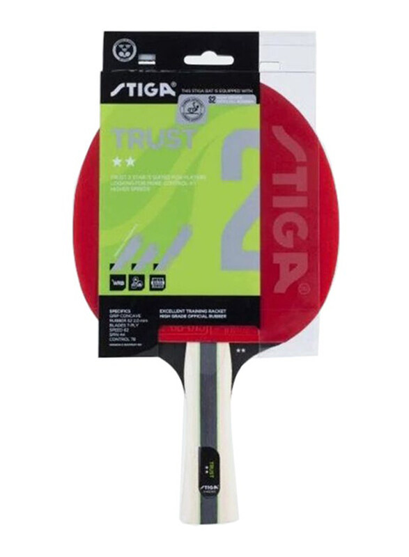 

Stiga Trust 2 Star Table Tennis Bat, Multicolour