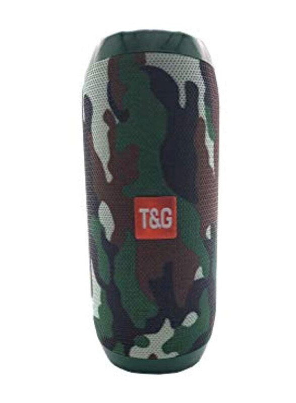 

T&G Portable Bluetooth Speaker, TG117, Green/Beige/Brown