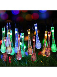 Beauenty 20 LED Raindrop Solar String Light for Christmas, Multicolour