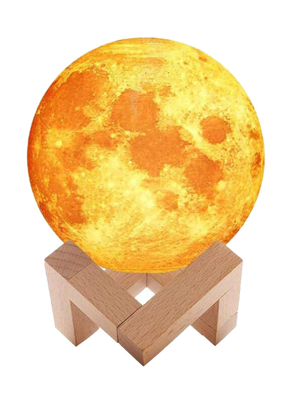 

Generic 3D Moon Lamp Air Humidifier, 880ml, Yellow/Brown