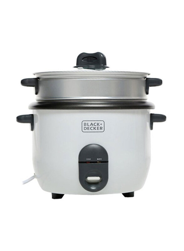 

Black+Decker 1.8L Rice Cooker, 700W, RC1860-B5, White