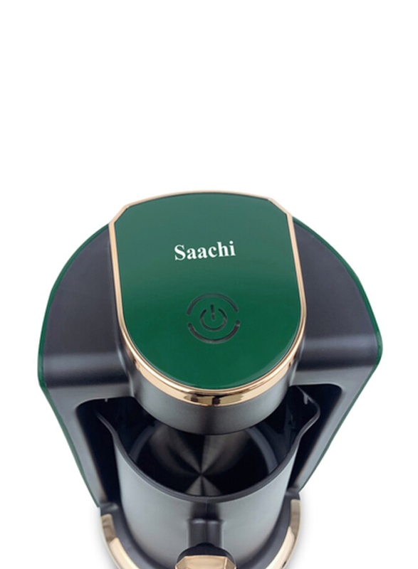Saachi 250ml Turkish Coffee Maker with Automatic Turn Off Function, NL-COF-7046-GN, Black/Green