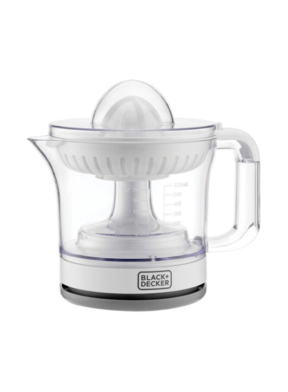 

Black+Decker 600ml Citrus Juicer, CJ675-B5, White