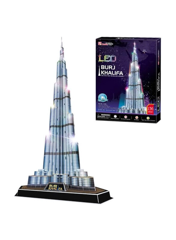 

Cubic Fun 3D Architectural Model Kits Puzzle, Silver, Ages 3+