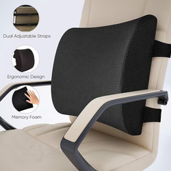 Premium Comfort Non-Slip Orthopedic 100% Memory Foam Coccyx Seat Cushion, One Size