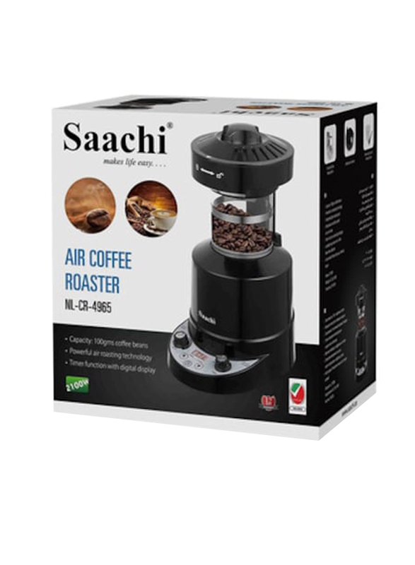 Saachi Air Coffee Roaster With Timer Function With Digital Display, NL-CR-4965-BK, Black