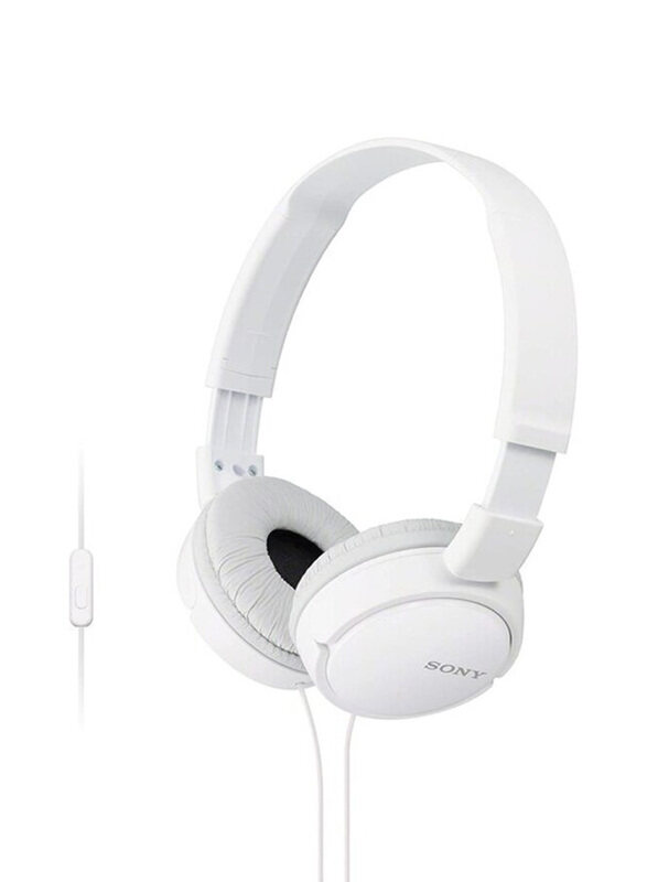

Sony MDR ZX110AP Wired On-Ear Headphone with Mic, MDRZX110AP/W, White