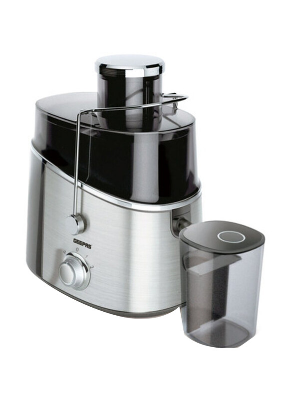 

Geepas Juice Extractor, 600W, GJE6106, Black/Silver