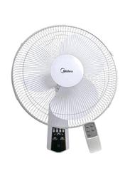 Midea 16-inch Wall Mounted Fan with Remote Controller, FW407JR, White
