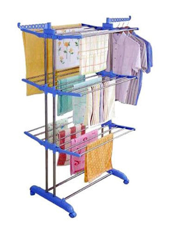 

Generic 3-Layers Stainless Steel Clothes Hanger, Multicolour
