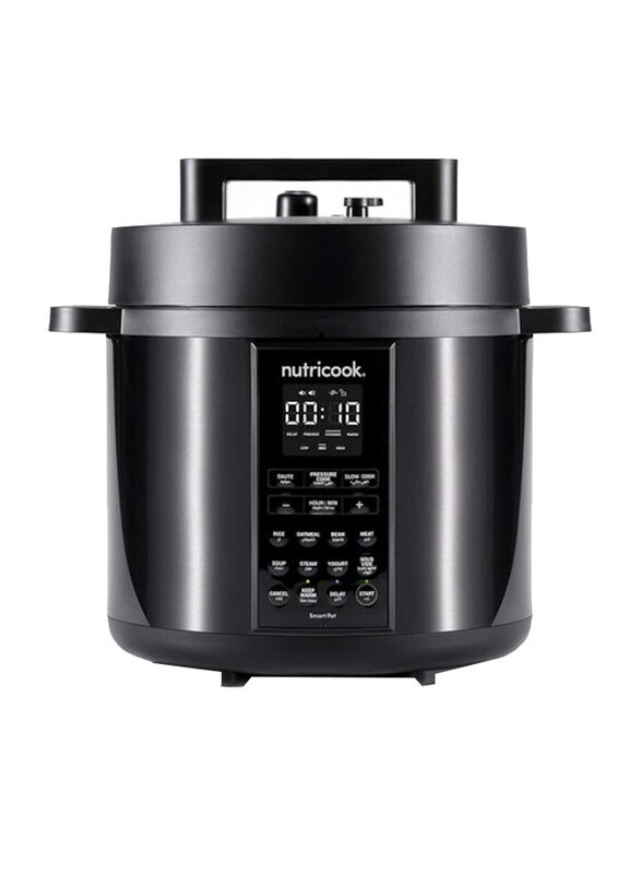 

Nutricook 8L 9 In 1 Instant Programmable Electric Pressure Cooker, 1200W, Sp208K, Black