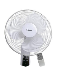 Midea 16-inch Wall Mounted Fan with Remote Controller, FW407JR, White