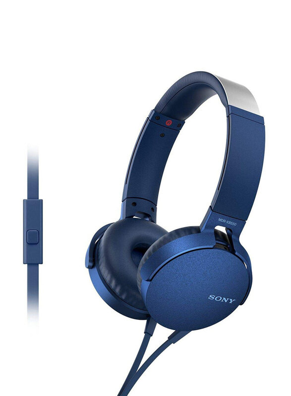 

Sony Mdr-Xb550Ap Wired On-Ear Headphone with Mic, Blue
