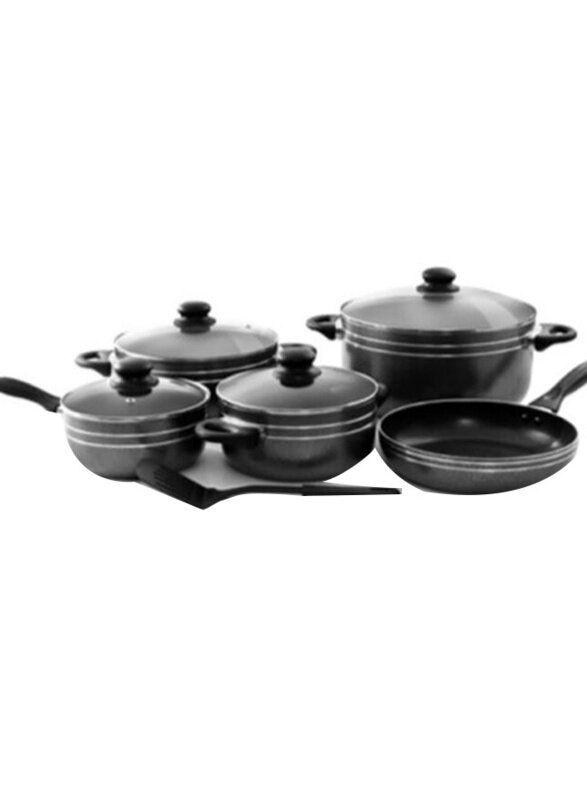 

Royalford 10-Piece Non Stick Cookware Set, Black