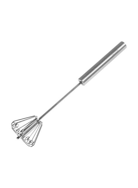 

Althiqah Hand Push Egg Whisk Blender Versatile Tool \for Egg Beater/Milk Frothier/Hand Push Mixer Stirrer, Silver