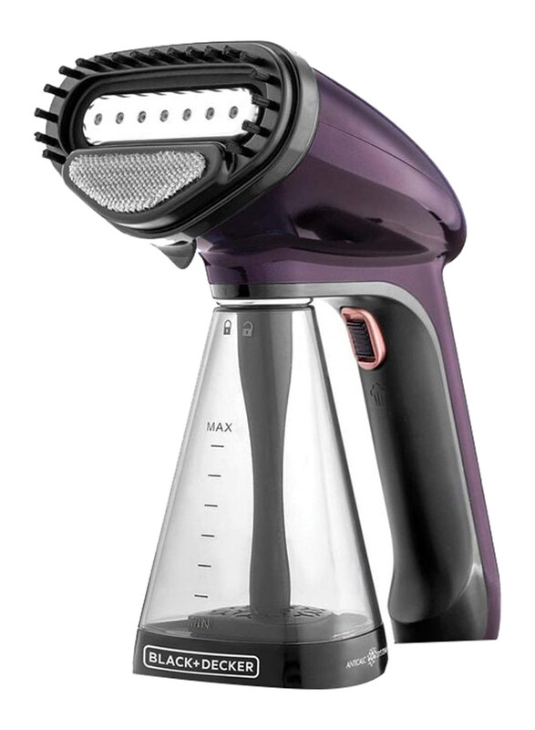 

Black+Decker Handheld Portable Garment Steamer with Auto Shut-Off, 1500W, HST1500-B5, Purple