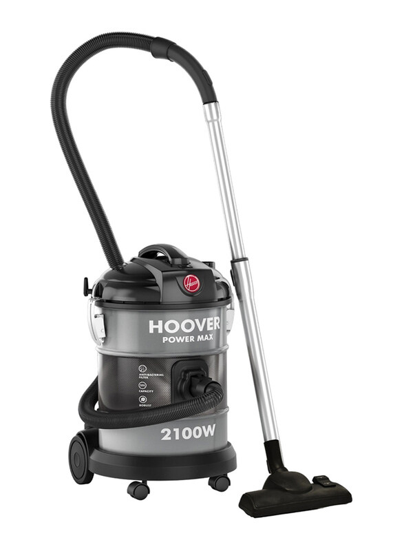 

Hoover Power Max Drum Vacuum Cleaner, 20L, 2100W, HT87-T2-ME, Grey