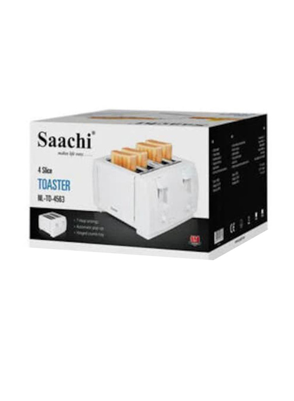 Saachi 4 Slice Toaster, NL-TO-4563, White
