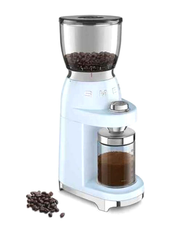 

Smeg Electric Coffee Grinder, 150W, CGF01PBUK, Pastel Blue