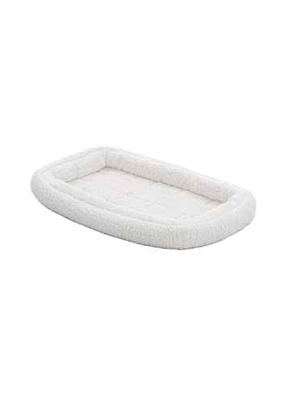 

Midwest Homes 22-Inch Double Bolster Dog Pet Bed, White