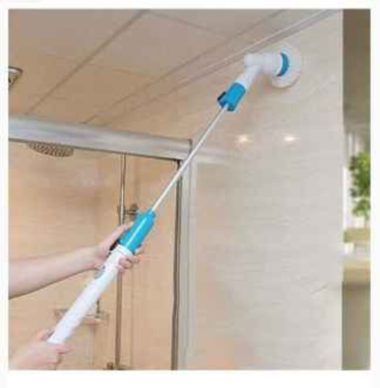 

Generic Rechargeable Electric Spin Power Scrubbing Cleaning Brush, White/Blue