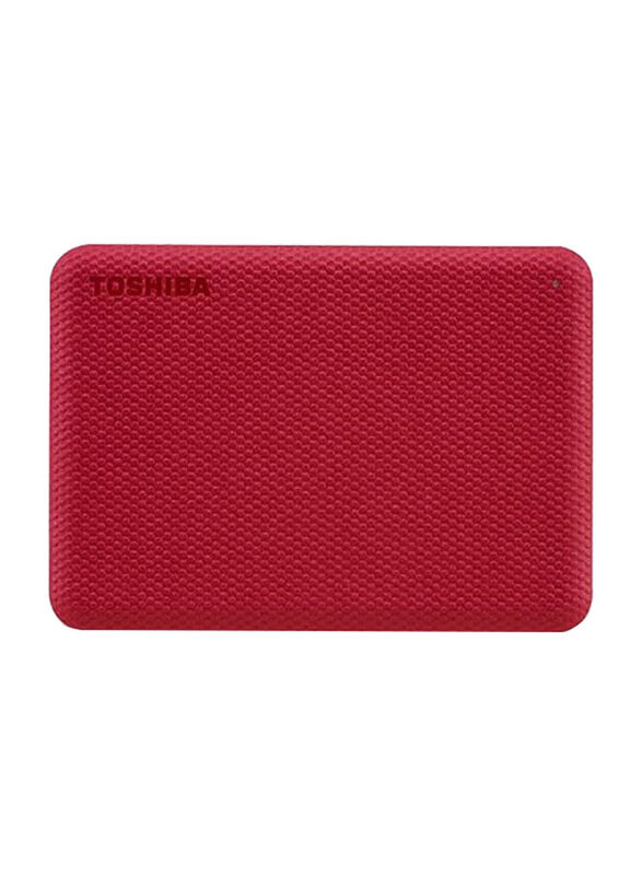 

Toshiba 1TB HDD Canvio Advance External Portable Hard Drive, USB 3.2, HDTCA10ER3AA, Red