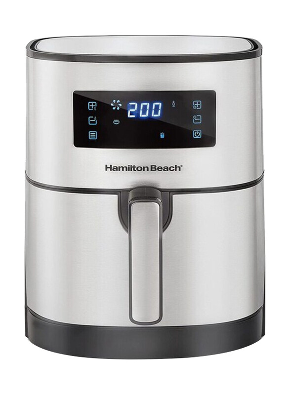 

Hamilton Beach 5.6L Digital Air Fryer With 8 Pre-Sets, 1700W, 35075-ME, Grey