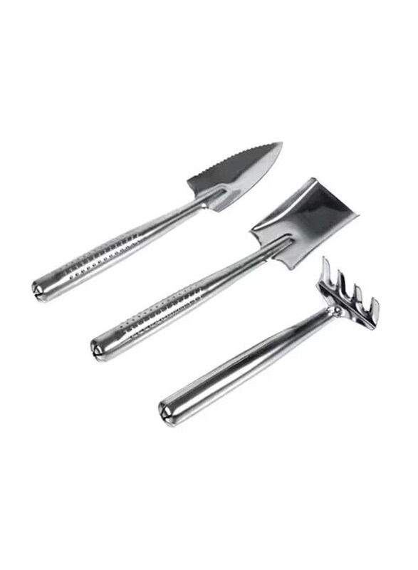 

Generic Mini Garden Plant Tool, 3 Pieces, Silver