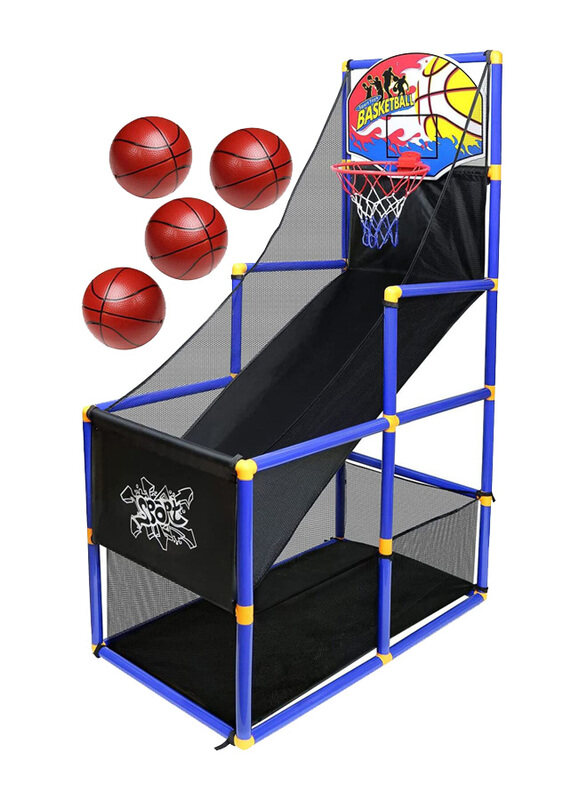 

Kiddie Play Toy Basketball Hoop Arcade Game Indoor Sports Toys, Multicolour, Ages 3+