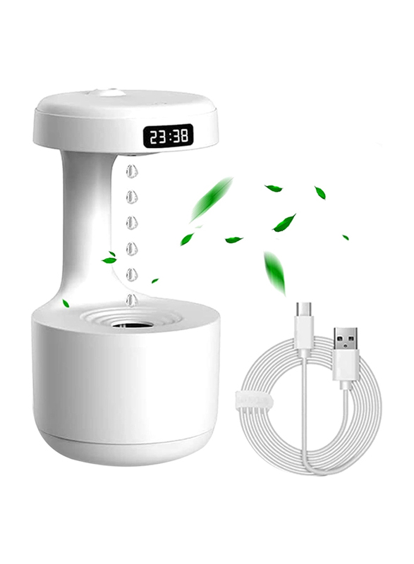 Perfect Mania Anti Gravity Water Droplet Air Humidifier, White