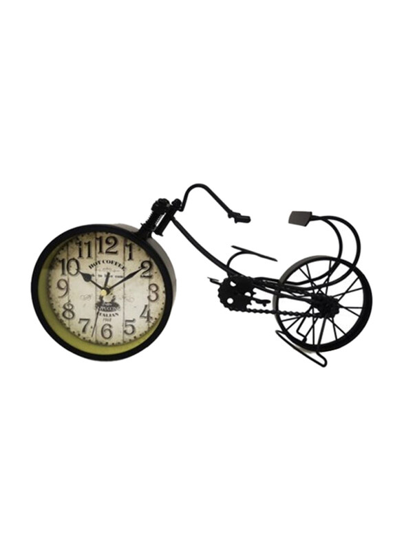 

Perfect Mania Art Retro Bicycle Creative Table/Desktop Ornament Clock, Black